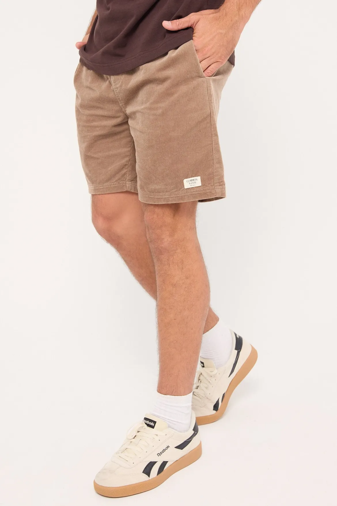 Salt Organic Cord Short Taupe
