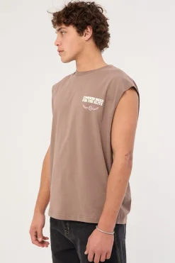 San Francisco Muscle Tank Taupe