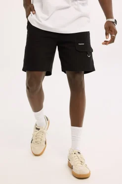 Sanctuary Elastic Waist Cargo Short Black
