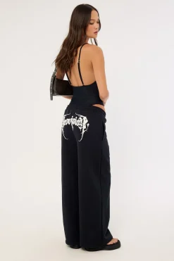 Sanctum Straight Leg Trackpant Black