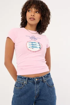 Sardinas Baby Tee Pink