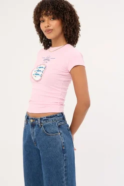Sardinas Baby Tee Pink