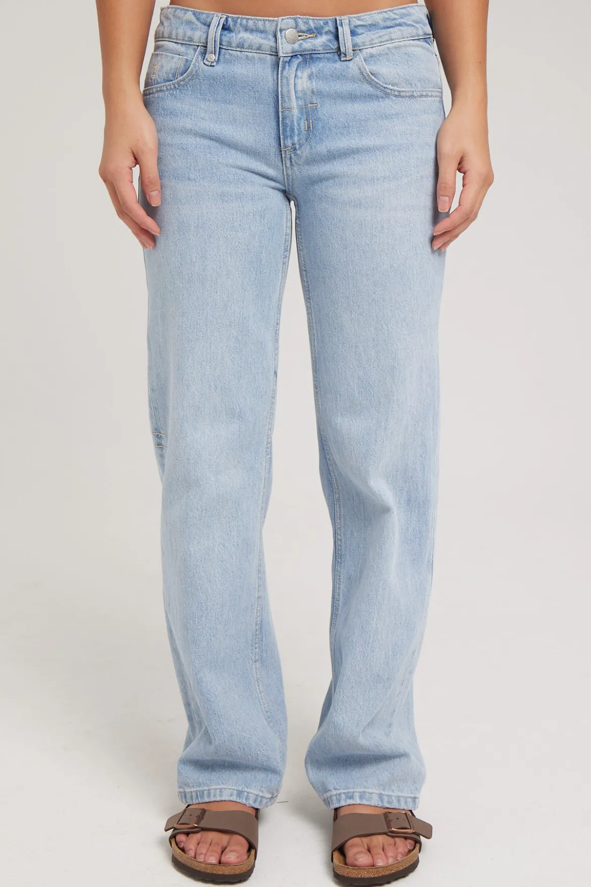 Saskia Low Straight Jean Ash Blue Ash Blue
