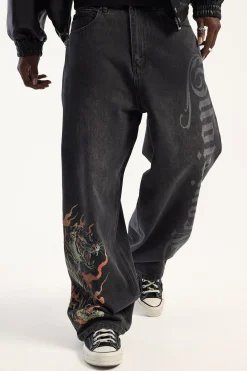 Savage Behemoth Super Baggy Jean Ash Black
