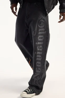 Savage Behemoth Super Baggy Jean Ash Black