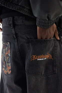 Savage Behemoth Super Baggy Jean Ash Black