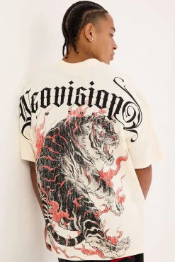 Savage Oversize Super Heavy Tee Cloud White