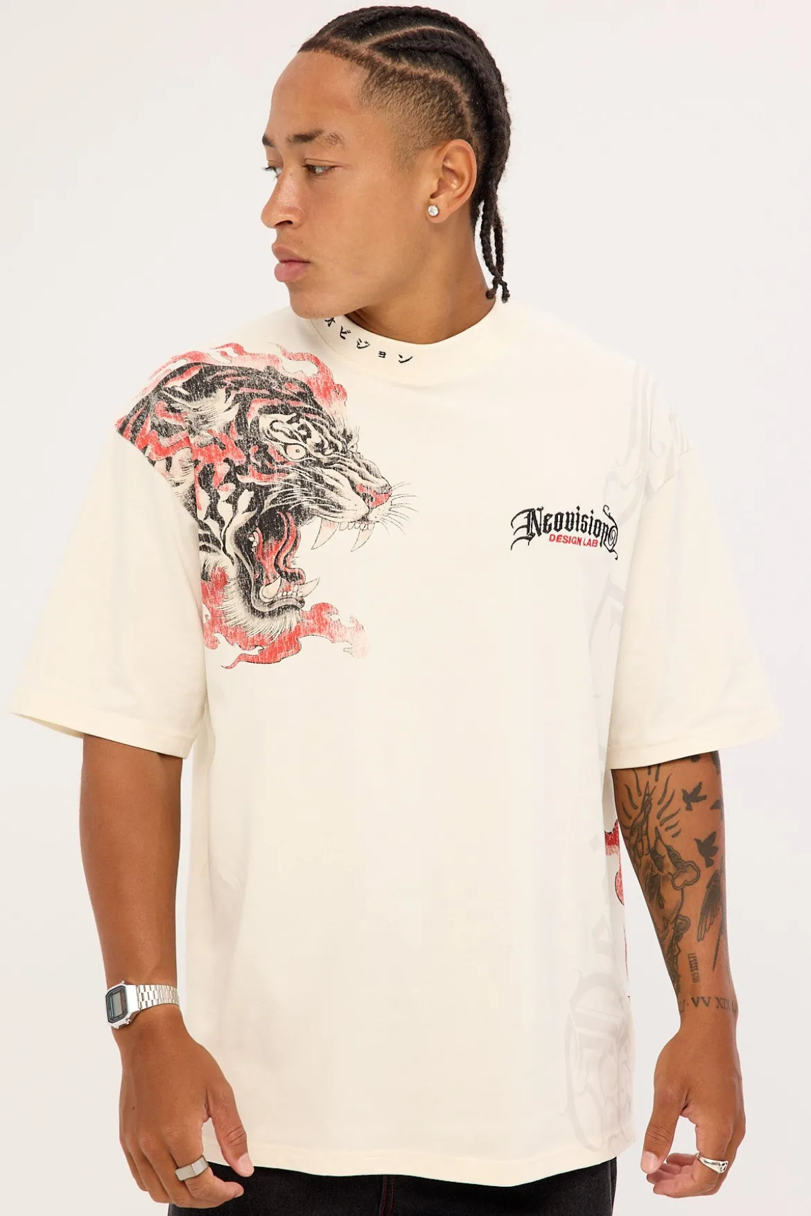 Savage Oversize Super Heavy Tee Cloud White