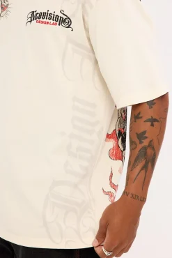 Savage Oversize Super Heavy Tee Cloud White