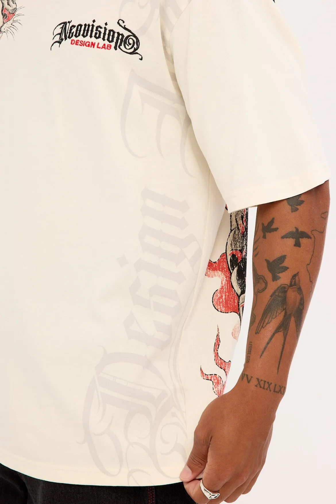 Savage Oversize Super Heavy Tee Cloud White