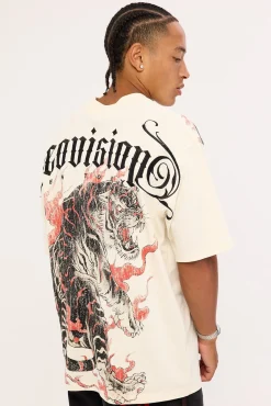 Savage Oversize Super Heavy Tee Cloud White