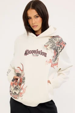 Savage Relaxed Hoodie Off White