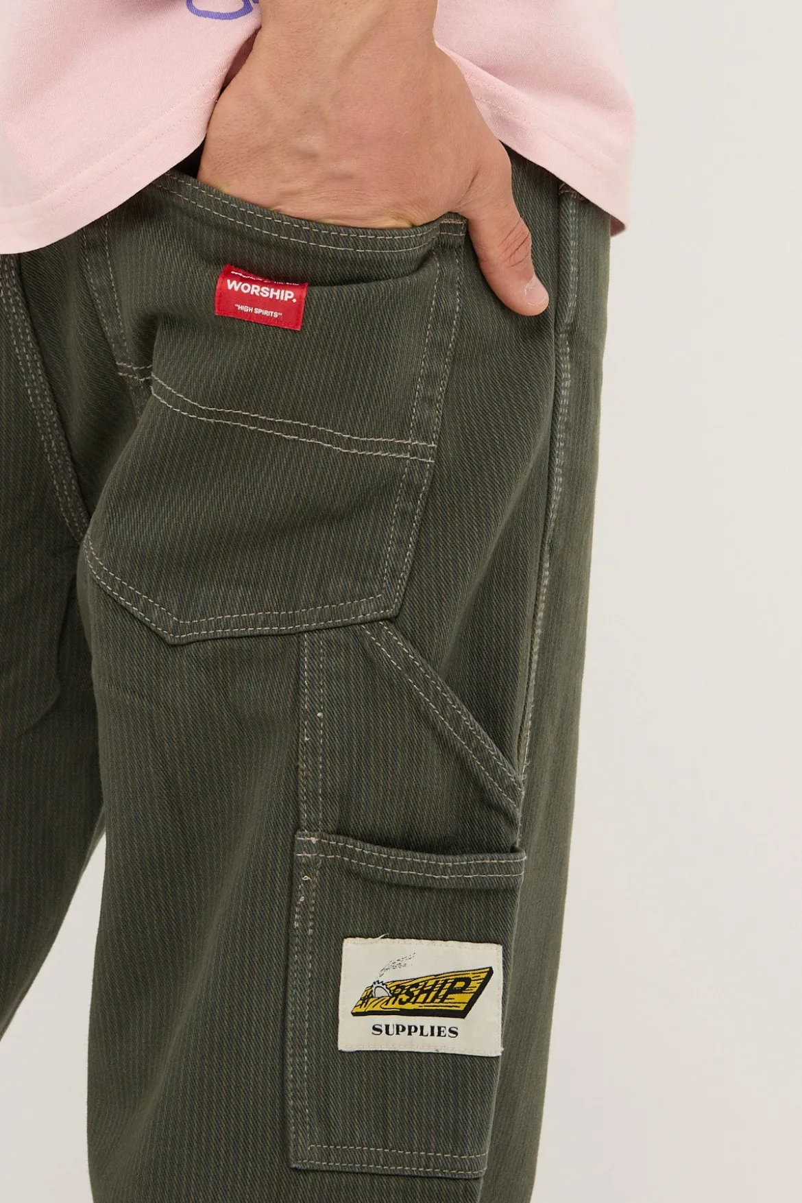 Sawn Off Carpenter Pant Pine Needle