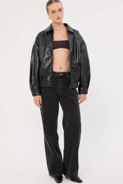 Scoop Neck Bralette Brown