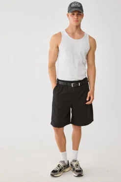 Scoop Neck Singlet Tank Snow Marle