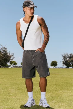 Scoop Neck Singlet Tank White