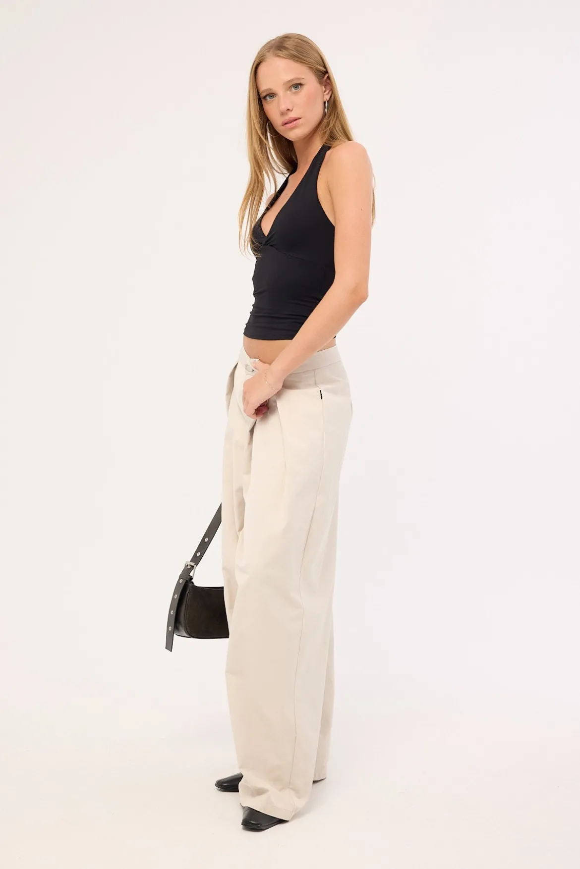 Scorched Wide Leg Pant Sand