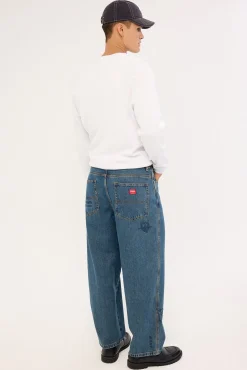 Scratch Big Dawg Baggy Jean Dirty Mid Blue
