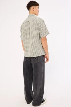 Script Baggy Bull Denim Pant Washed Black