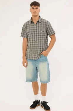 Script Smoko Denim Short Sun Faded Indigo