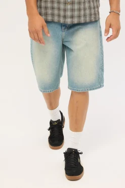 Script Smoko Denim Short Sun Faded Indigo