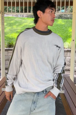 Script Sweater Silver