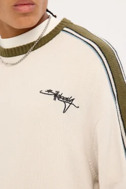 Script Sweater Silver