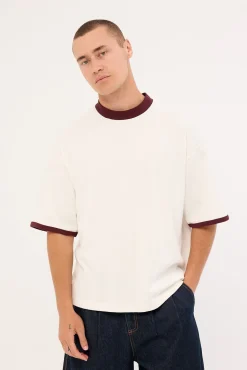 Sculpt Heavyweight Cropped Tee Off White