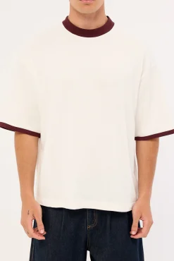 Sculpt Heavyweight Cropped Tee Off White