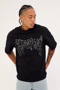 Scyth Loopback Street Tee Jet Black
