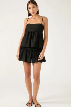 Sea Breeze Mini Skirt Black