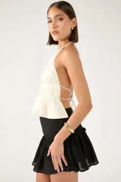 Sea Breeze Mini Skirt Black
