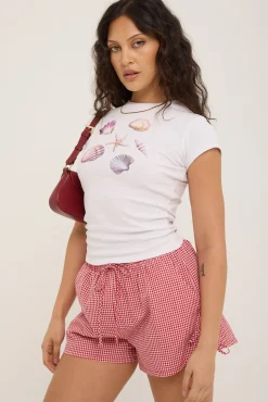 Sea Mist Baby Tee White