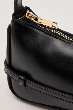 Selene Mini Buckle Handbag Black