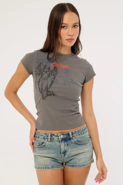 Seraph Baby Tee Washed Black