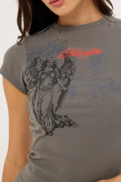 Seraph Baby Tee Washed Black