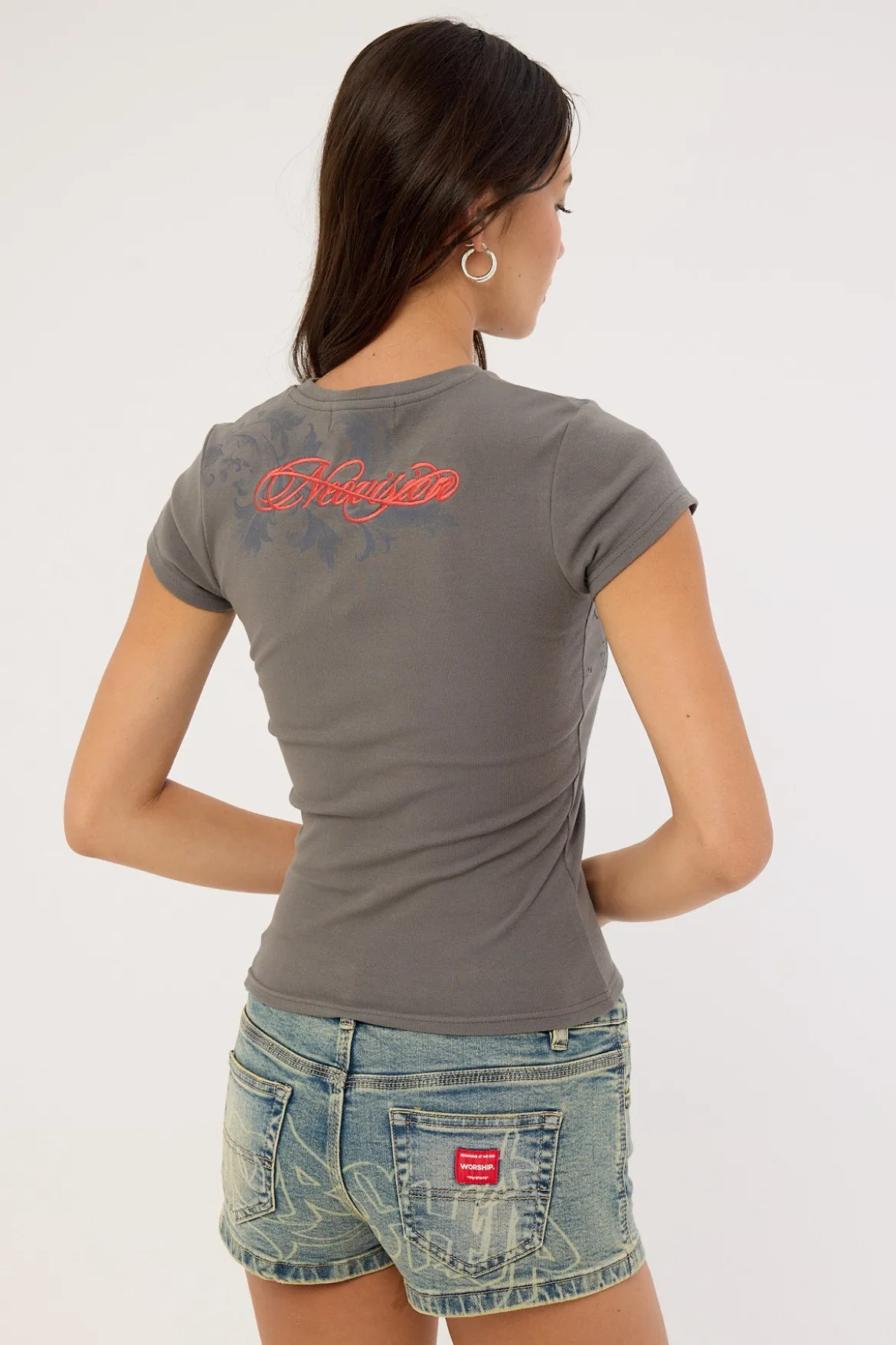Seraph Baby Tee Washed Black
