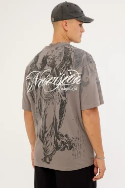 Seraph Oversize Super Heavy Tee Smoke Grey