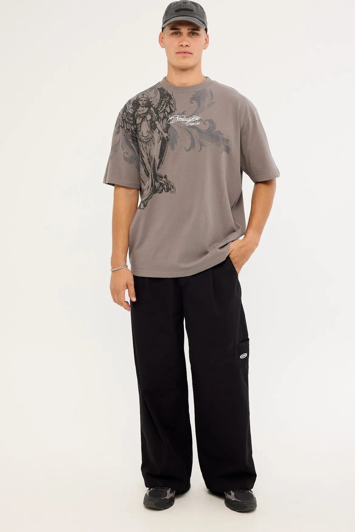 Seraph Oversize Super Heavy Tee Smoke Grey