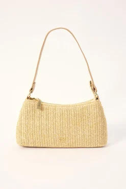 Serene Raffia Shoulder Bag Natural