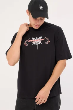 Serpent Street Tee Jet Black