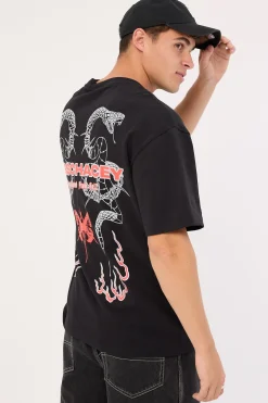 Serpent Street Tee Jet Black
