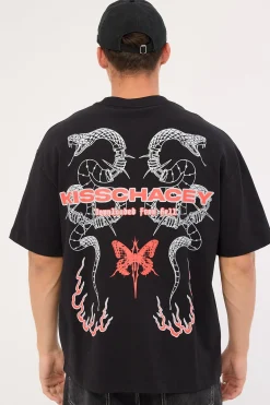 Serpent Street Tee Jet Black