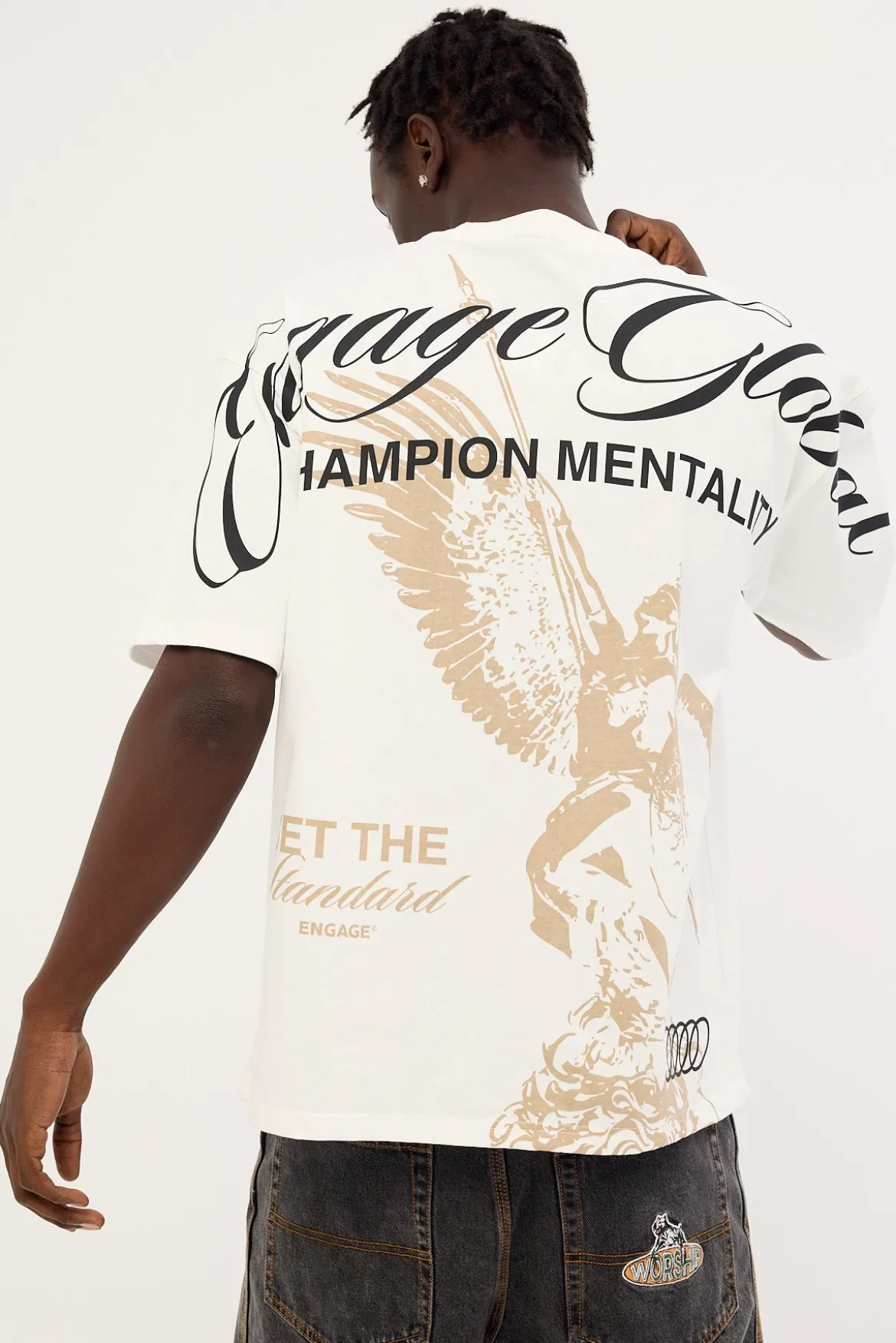 Set The Standard Oversized Tee Off White