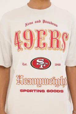 SF-49ers Coach Tee Glacier Grey