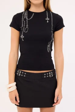 Shackle Baby Tee Black