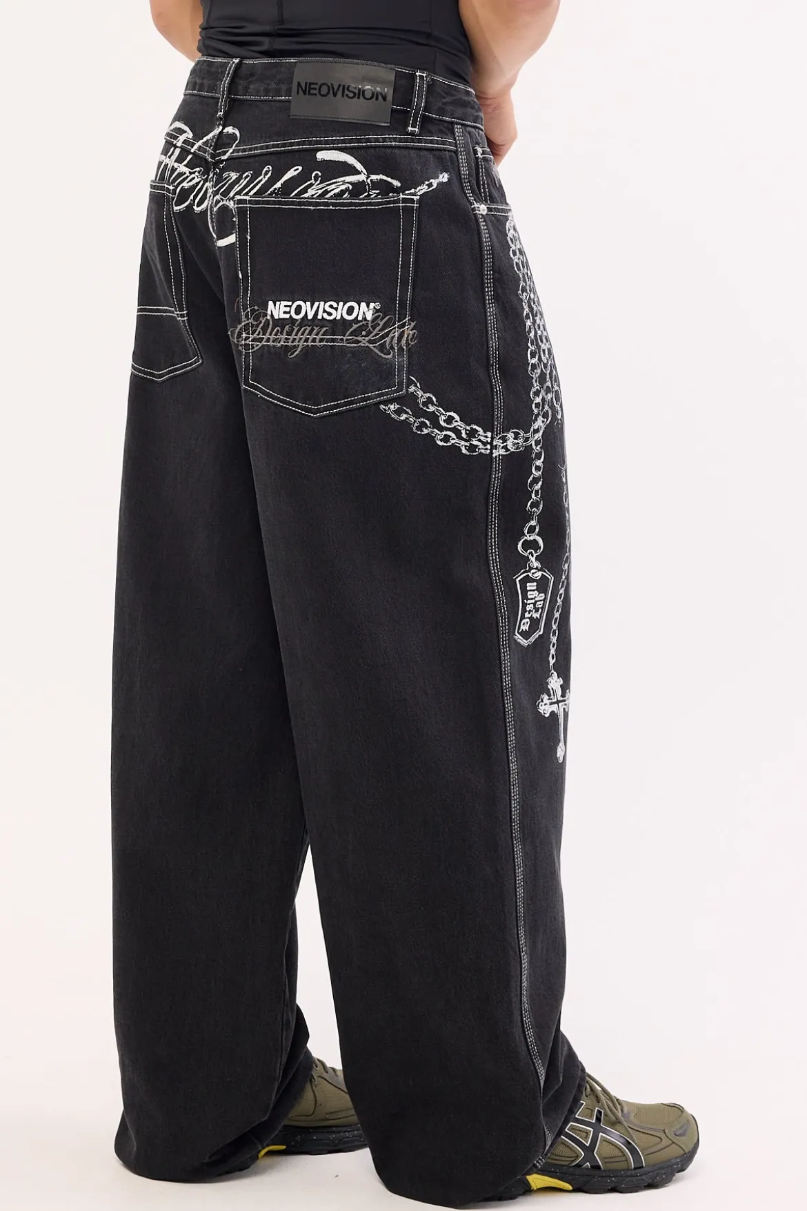 Shackle Behemoth Super Baggy Jean Dirty Washed Black