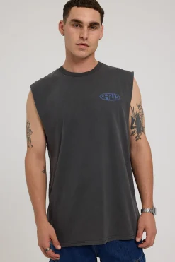 Shadow Merch Fit Muscle Tee Merch Black