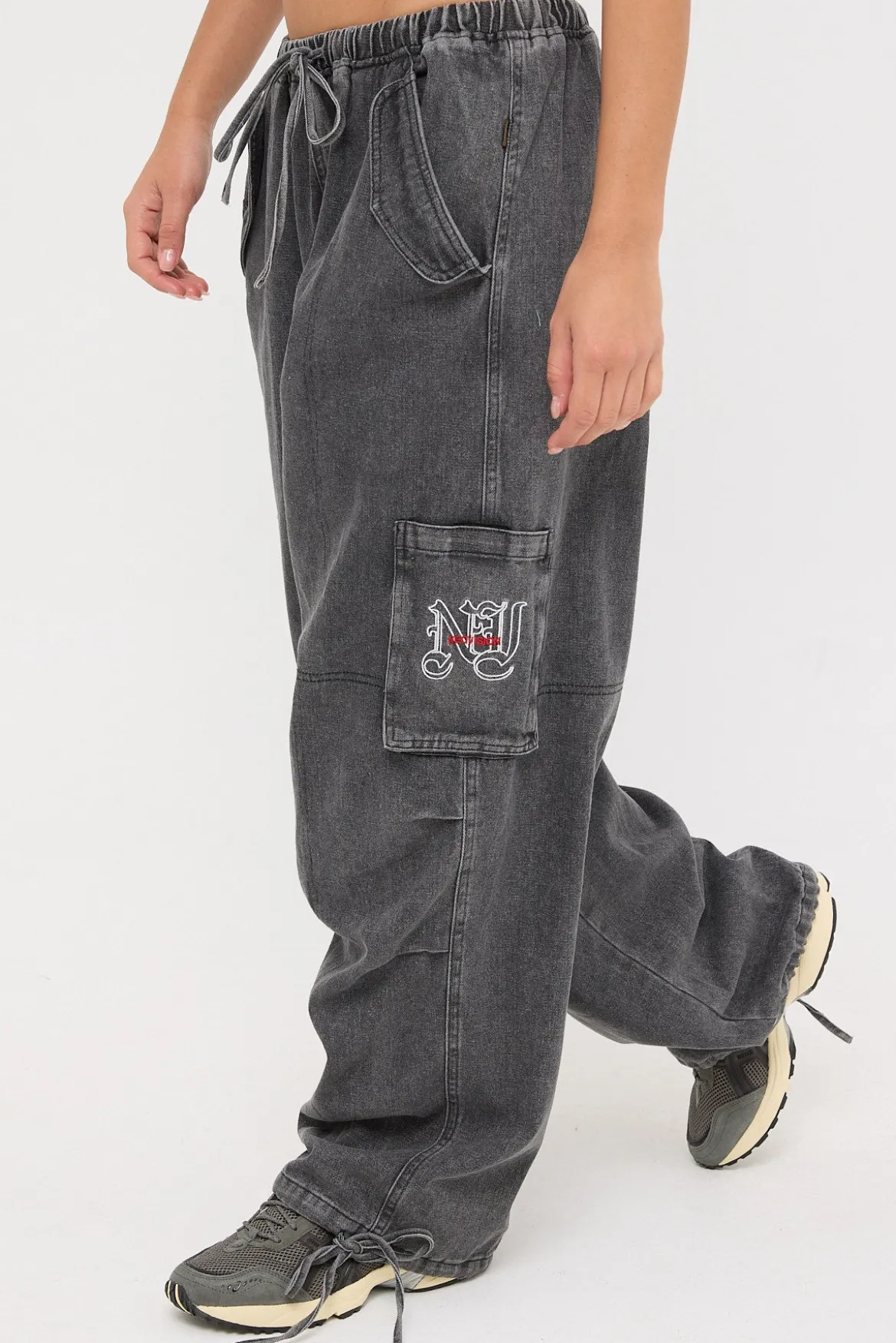 Shadow Realm Wide Leg Pant Washed Black