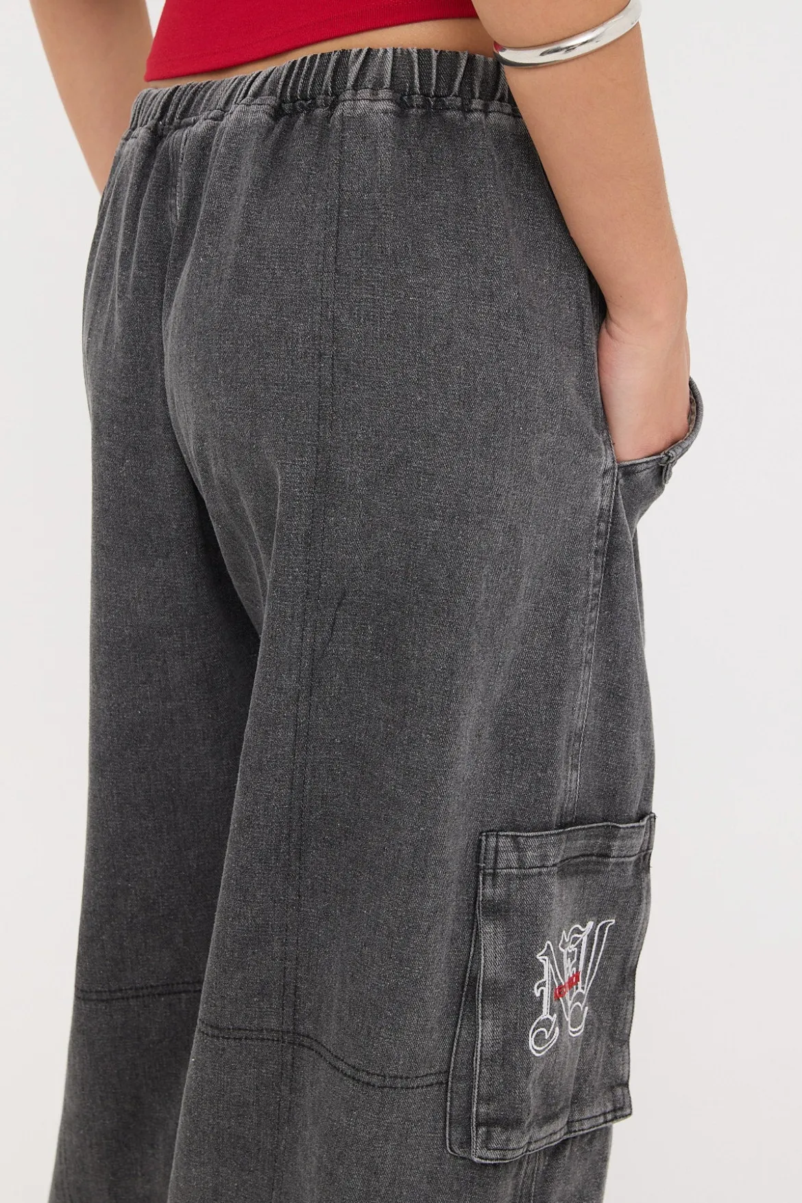 Shadow Realm Wide Leg Pant Washed Black